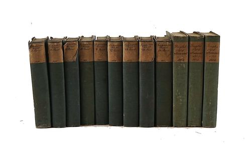 DINGLER, Johann Gottfried (1778-1855, editor), and others. Polytechnisches Journal, Stuttgart [and Berlin], 1820-1908, vols. 1 - 323 bound in 302 vols. and 2 index vols. (lacking vols. 69, 261 and 270), folding plates, various bindings. (304)