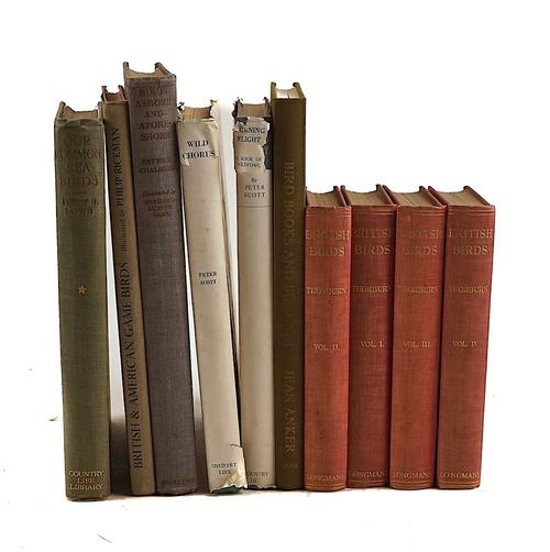 BIRDS - Percy R. Lowe (1870-1948). Our Common Sea-birds, London, [c. 1919], illustrations, original cloth. FIRST EDITION. With 6 other works of related interest in 9 vols. (10)