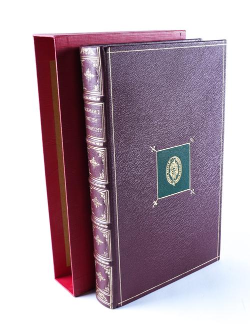 BICKHAM, George (d.1769). The British Monarchy, London, 1747-48, folio (205 x 180mm), 46 engraved views, modern leather, slipcase. Sold not subject to return.