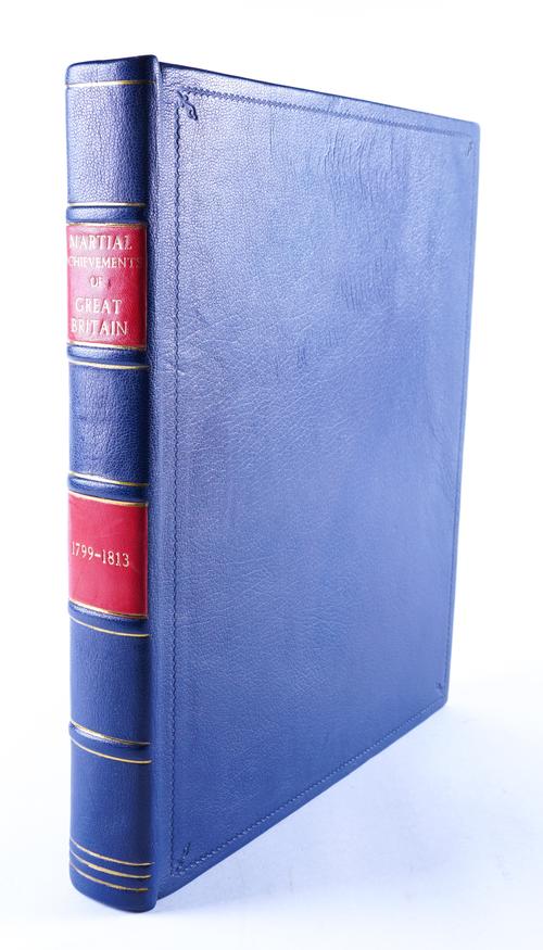 [JENKINS, James (fl. 1814-19, publisher)]. The Martial Achievements of Great Britain and Her Allies, London, [n.d. but plates dated 1814-15], 4to, 2 aquatint titles, frontispiece, dedication and 51 plates, modern leather. FIRST EDITION.