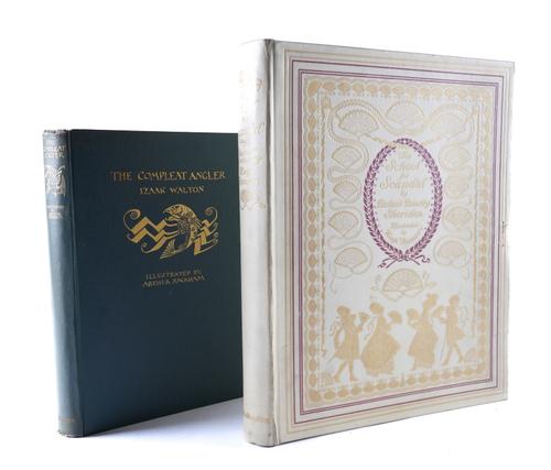 THOMSON, Hugh (1860-1920, illustrator) - R. B. SHERIDAN (1751-1816). The School for Scandal, London, [1911], 4to, 25 coloured plates, original vellum gilt. ONE OF 350 COPIES SIGNED BY THE ARTIST. With another book illustrated by Arthur Rackham. (2)