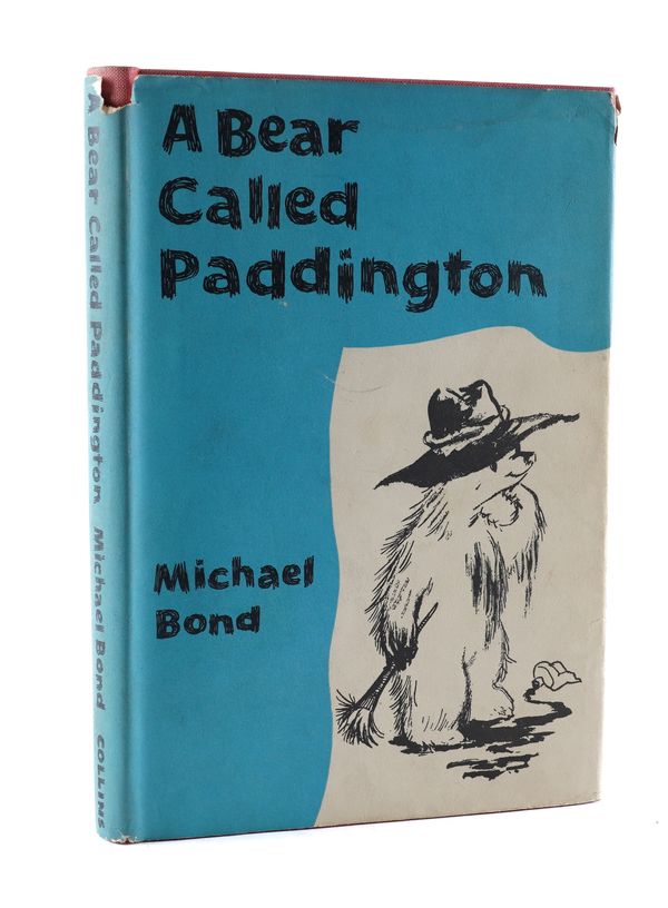 BOND, Michael (1926-2017). A Bear Called Paddington, London, 1958, 8vo, original pink cloth, dust-jacket. FIRST EDITION OF THE FIRST "PADDINGTON" NOVEL, PRESENTATION COPY, inscribed on the front free endpaper, "To Nina, with best wishes, Michael Bond."