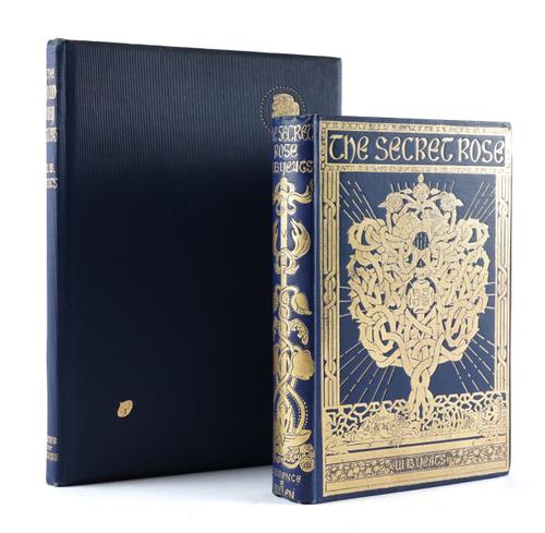 YEATS, W. B. (1865-1939). The Secret Rose, London, 1897, 8vo, frontispiece and 6 plates by J. B. Yeats, original cloth gilt. A FINE COPY OF THE FIRST EDITION. With the same author's The Shadowy Waters (London, 1900, original cloth, FIRST EDITION). (2)