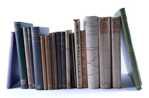 MISCELLANY - Siegfried SASSOON (1886-1967). Selected Poems, London, 1825, 8vo, original blue buckram gilt. FIRST EDITION, SIGNED BY THE AUTHOR on the title page. With 20 other books. Please see the full description. (21)