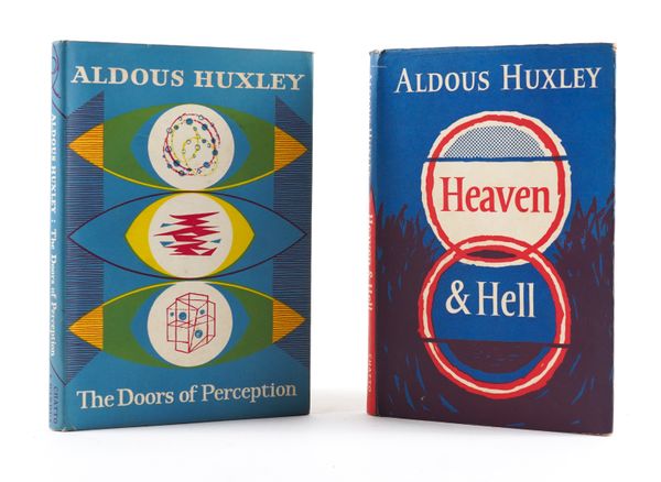 HUXLEY, Aldous (1894-1963). The Doors of Perception, London, 1954, 8vo, original blue cloth, dust-jacket. A FINE COPY OF THE FIRST EDITION. With the same author's Heaven and Hell (London, 1956, original cloth, dust-jacket, FIRST EDITION). (2)