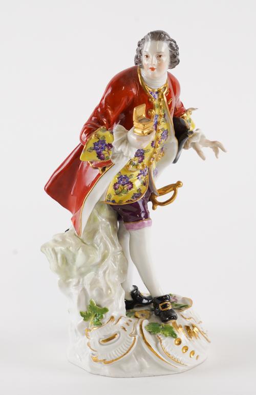 A MEISSEN FIGURE OF A GALLANT