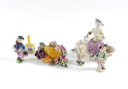 A GROUP OF MEISSEN PORCELAIN