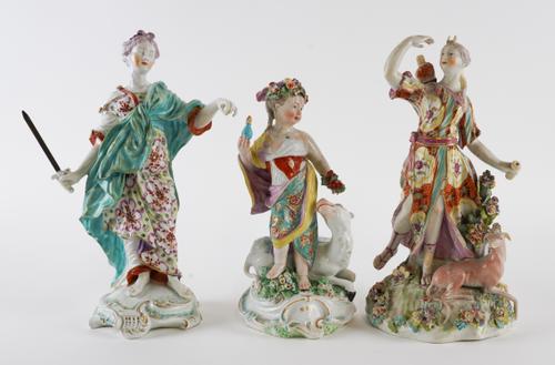 THREE DERBY FIGURES (3)