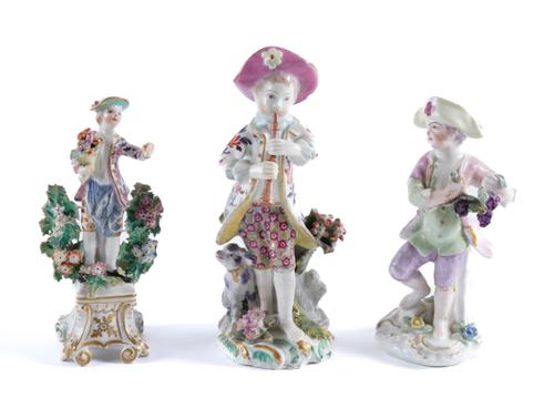 THREE BOW FIGURES (3)