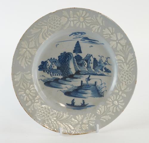 A BRISTOL DELFTWARE PLATE