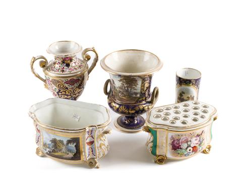 A GROUP OF DERBY PORCELAIN