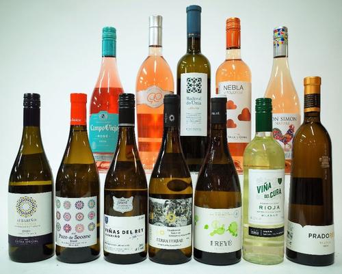 12 BOTTLES SPANISH WHITE AND ROSE WINE