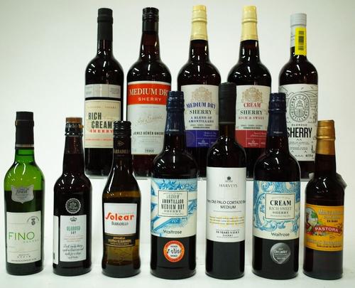12 BOTTLES SHERRY