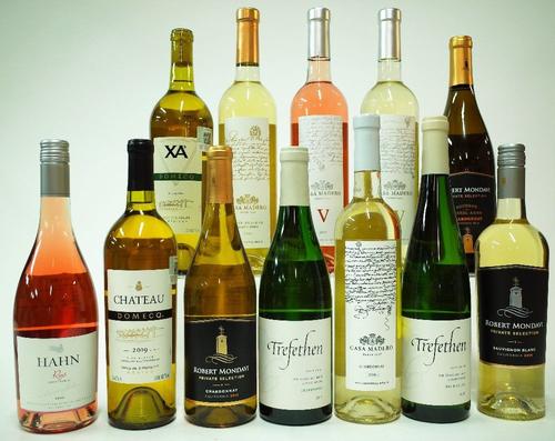 12 BOTTLES WHITE AND ROSE WINE