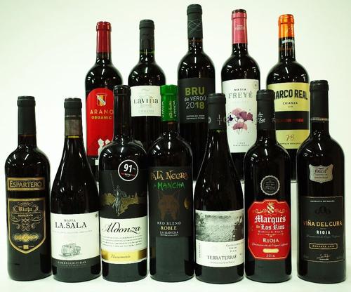 12 BOTTLES SPANISH RED WINE