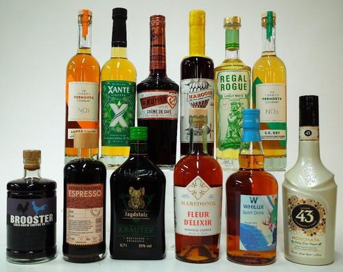 12 BOTTLES SPIRITS AND LIQUEURS