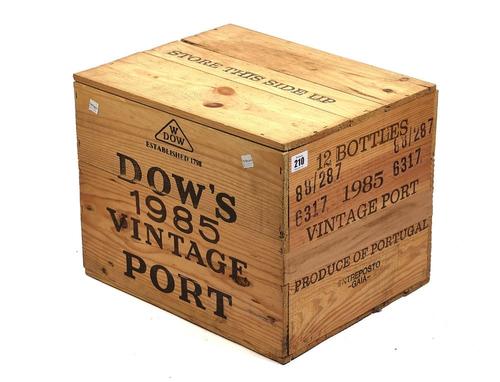 A SEALED CASE OF TWELVE BOTTLES OF 1985 VINTAGE DOW'S PORT