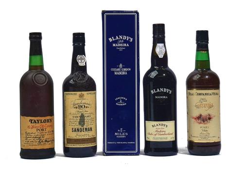 THREE BOTTLES OF PORT AND TWO BOTTLES OF MADEIRA (5)