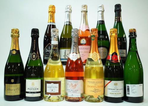 12 BOTTLES CHAMPAGNE AND FRENCH SPARKLING WINE