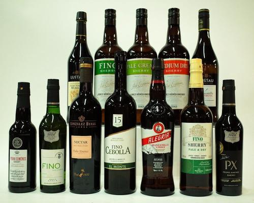 12 BOTTLES SHERRY