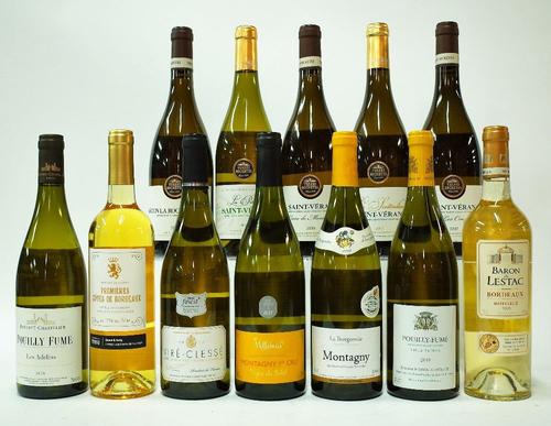 12 BOTTLES FRENCH WHITE WINE