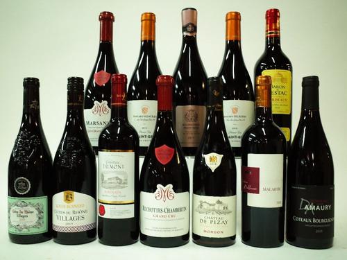 12 BOTTLES FRENCH RED WINE