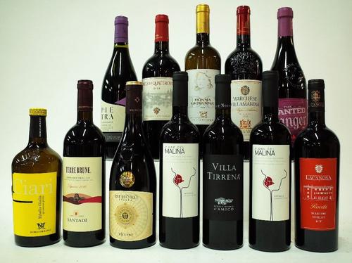 12 BOTTLES ITALIAN RED AND WHITE WINE