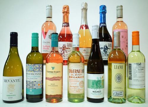 12 BOTTLES ITALIAN WHITE AND ROSE WINE