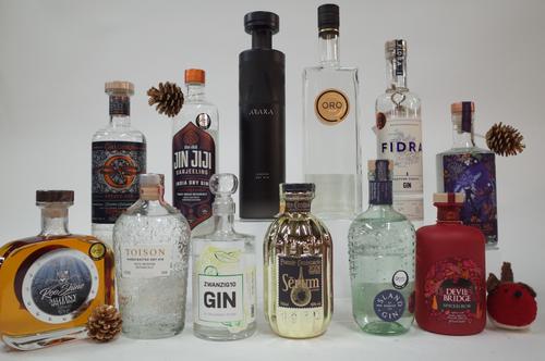 8 BOTTLES GIN AND 4 RUM