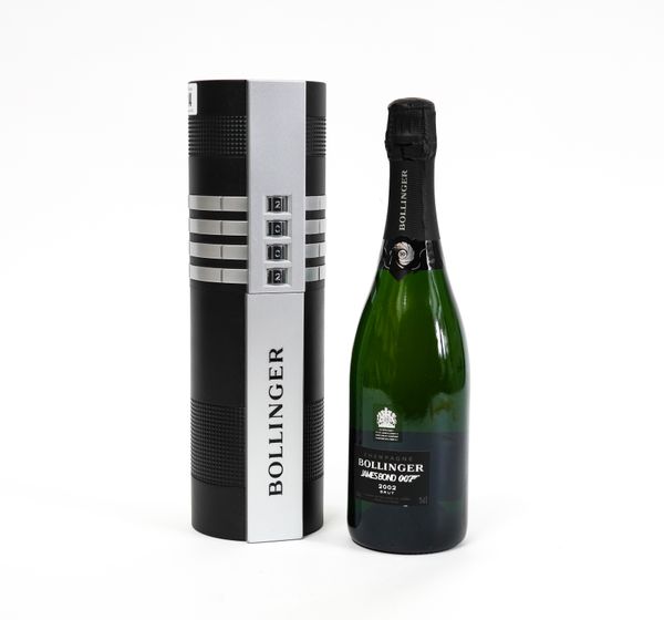 A BOTTLE OF SPECIAL EDITION JAMES BOND 007 50TH ANNIVERSARY BOLLINGER 2002 IN 'SILENCER' COMBINATION CASE
