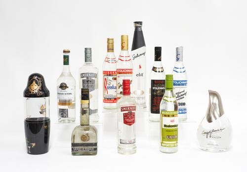 A COLLECTION OF THIRTEEN BOTTLES OF RUSSIAN AND LATVIAN VODKA (13)