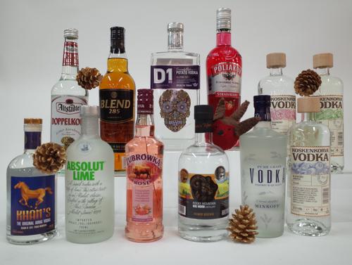 11 BOTTLES VODKA AND 1 BLENDED SPIRIT