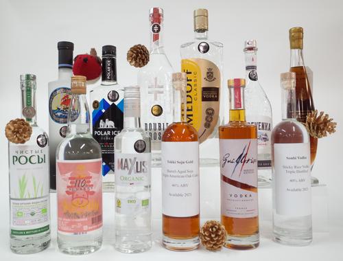 9 BOTTLES VODKA, 1 SOJU, 1 BAIJIU AND 1 BRANDY