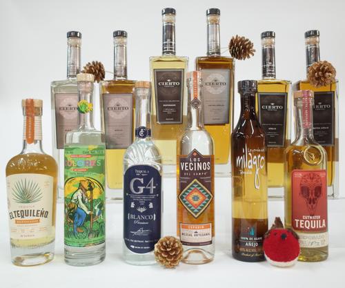 10 BOTTLES TEQUILA AND TWO MEZCAL