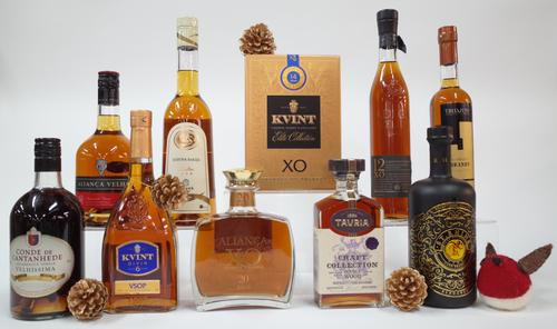 10 BOTTLES BRANDY