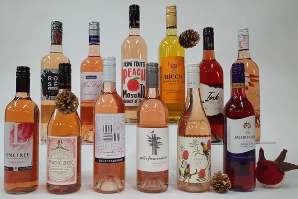 10 BOTTLES AUSTRALIAN ROSÉ WINE AND 2 WINE-BASED FLAVOURED DRINKS