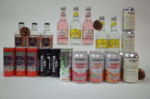 8 BOTTLES AND 17 CANS PRE-MIXED DRINKS