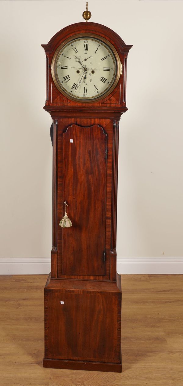 JOHN WATT JUNIOR, IRVINE: A REGENCY MAHOGANY LONGCASE CLOCK