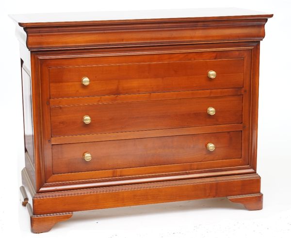 A FRENCH FRUITWOOD CHEST