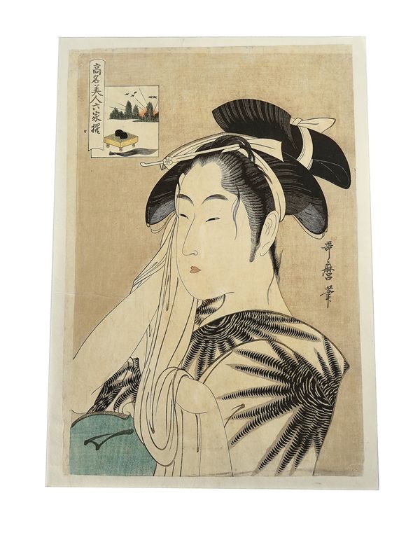 KITAGAWA UTAMARO ( 1754-1806) A JAPANESE WOODBLOCK PRINT