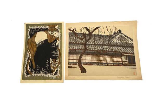 JUNICHIRO SEKINO ( JAPANESE 1914-1988) TWO JAPANESE WOODBLOCK PRINTS