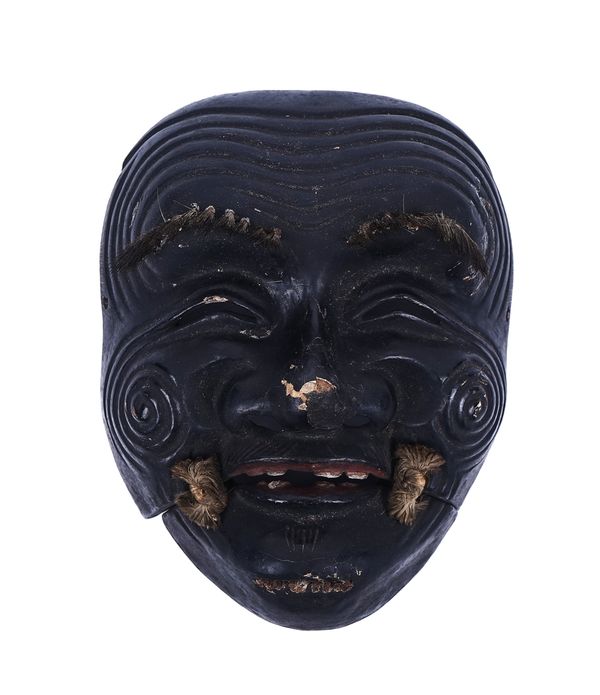 A JAPANESE NOH MASK OF KOKUSHIKIJO ( SANBASO)