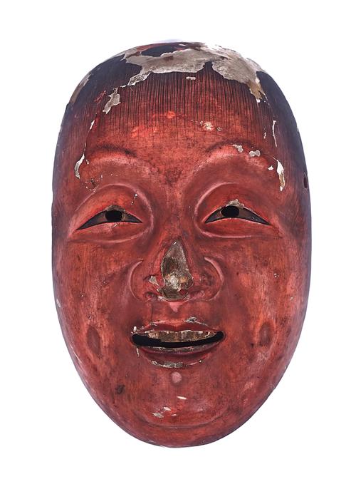 A JAPANESE NOH MASK OF SHOJO