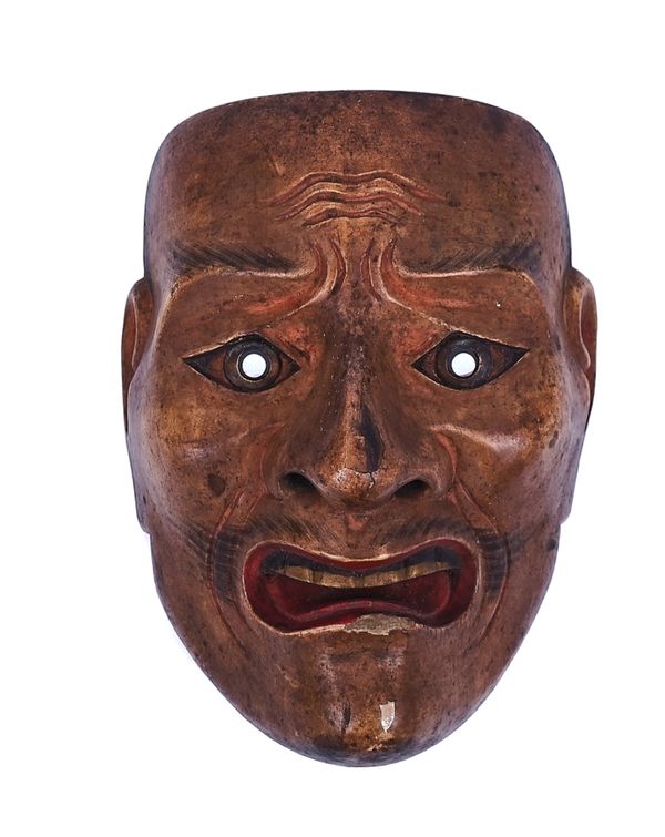 A JAPANESE NOH MASK OF MIKAZUKI