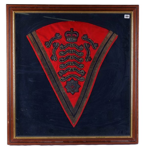 A FRAMED HOUSEHOLD CAVALRY SHABRAQUE