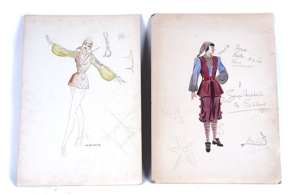 ROBERT ST. JOHN ROPER, (1913 - 1977)  A COLLECTION OF THEATRE COSTUME DESIGNS 1950s;