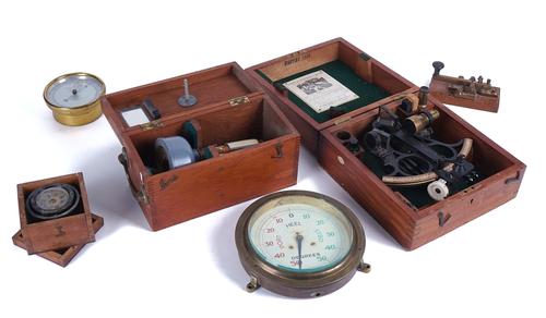 A GROUP OF MARITIME RELATED INSTRUMENTS (11)