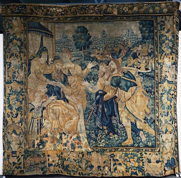 A FLEMISH BIBLICAL TAPESTRY PANEL FRAGEMENT