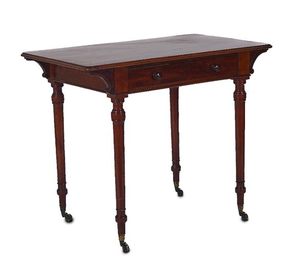 HOLLAND & SONS; MID-19TH-CENTURY MAHOGANY SIDE TABLE