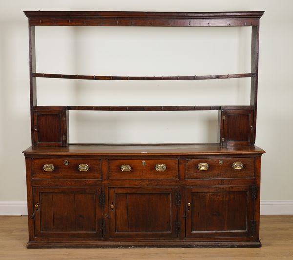 AN 18TH CENTURY OAK DRESSER